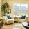 living room with large windows and reading nook.