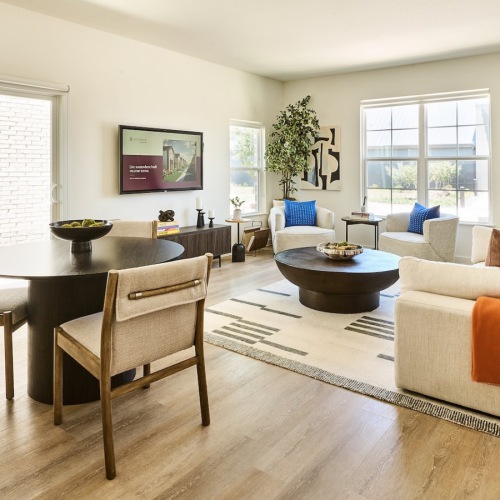 Settle into comfort at Oxenfree at Princeton a living room with ample space