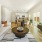 a living room with a couch and a table