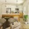 a living room with a large window