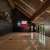 a basketball hoop in a room