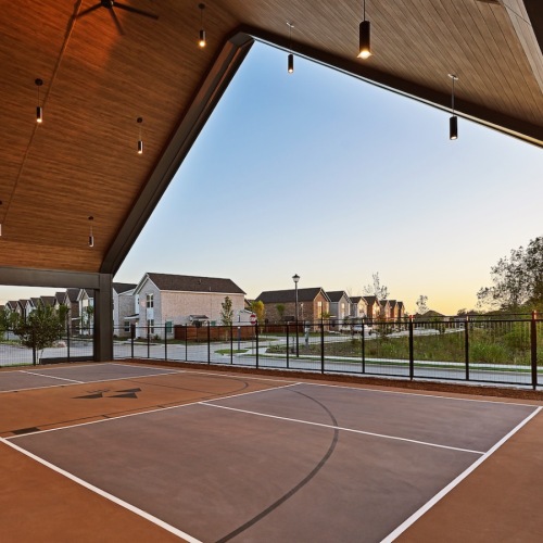 Outdoor basketball sport court. basketball court in Princeton Texas